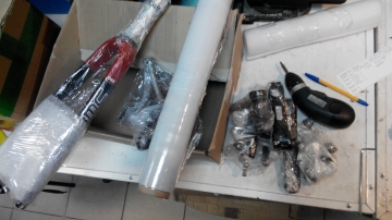 Сборка б/у велосипеда из коробки