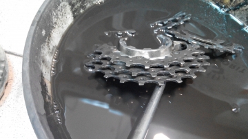 Чистка кассеты в растворителе