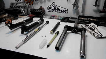 ТО пружинно-масляной вилки велосипеда