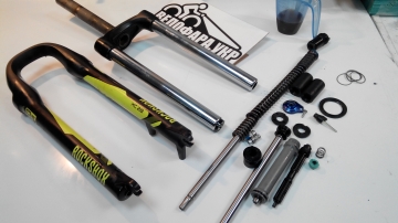 ТО пружинно-масляной вилки велосипеда