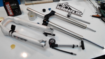 ТО воздушно-масляной вилки велосипеда