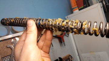 ТО пружинно-масляной вилки велосипеда