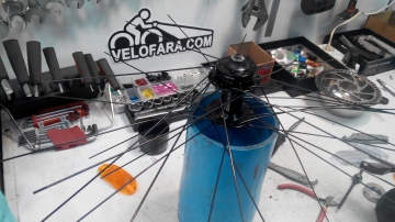 Расспицовка колеса велосипеда