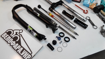 ТО пружинно-масляной вилки велосипеда