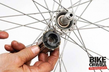 Обслуживание барабана кассетной втулки велосипеда