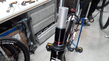 Укорачивание штока вилки велосипеда