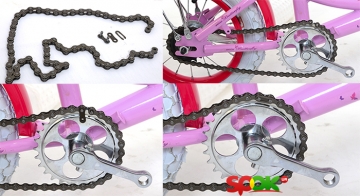 Сборка детского велосипеда из коробки