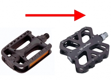 Замена педалей велосипеда