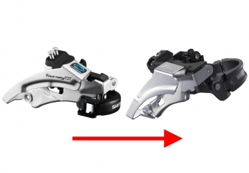 Замена переднего переключателя скоростей велосипеда