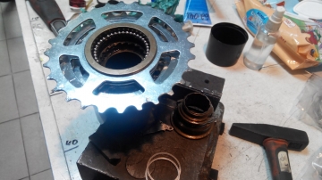 Обслуживание трещотки велосипеда