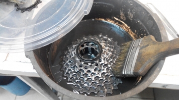 Чистка кассеты в растворителе