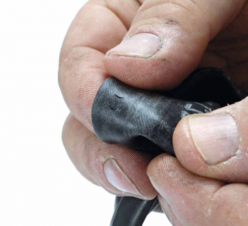 Ремонт камеры велосипеда (установка латки)