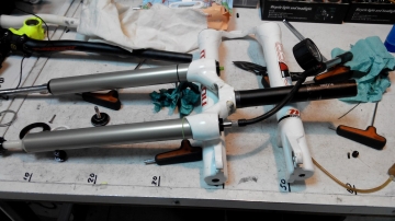 ТО воздушно-масляной вилки велосипеда